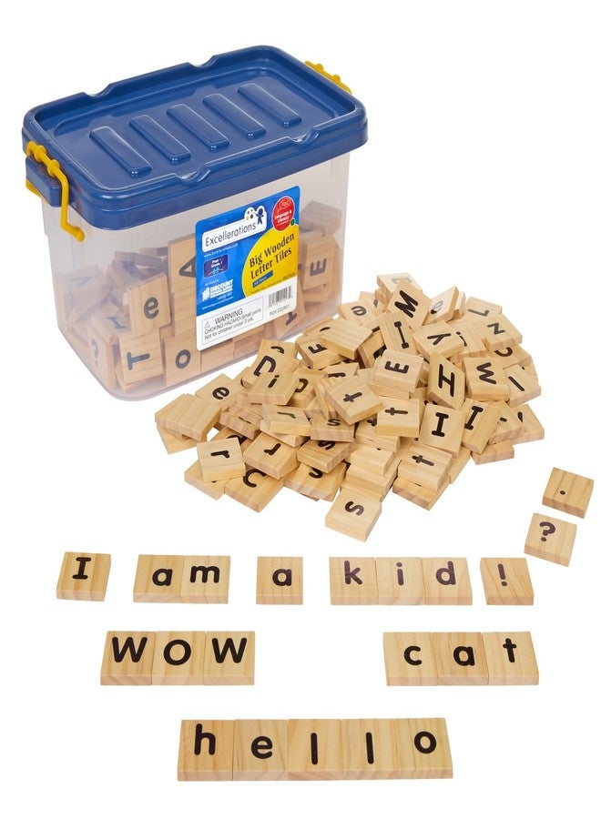 Excellerations Big Wooden Letter Tiles - Tub of 250 (Item # BIGTILES) - Image 1